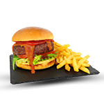 Hamburger & Chips For Kids 